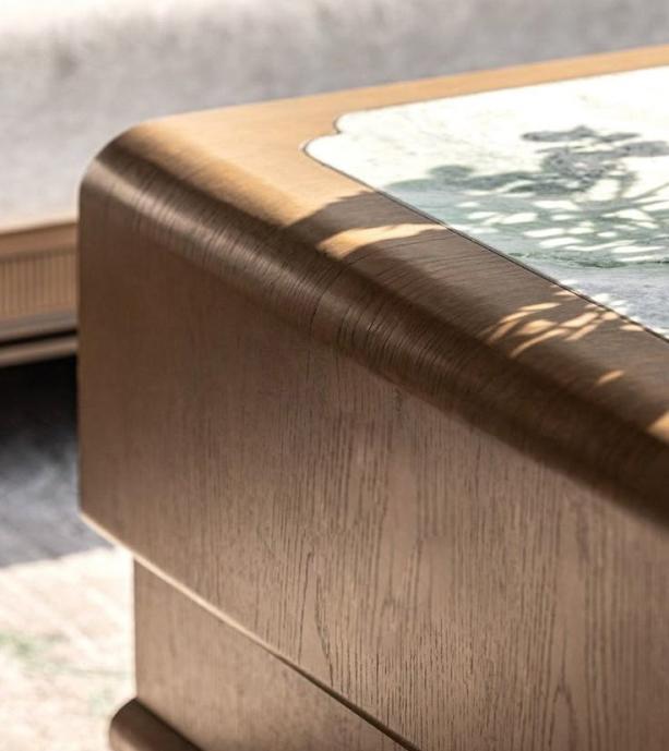 A crafted timber cabinet detail